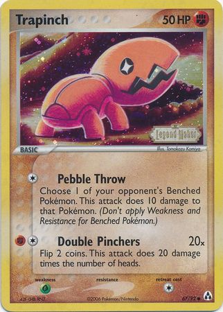 Trapinch (67/92) (Stamped) [EX: Legend Maker] | Amazing Games TCG