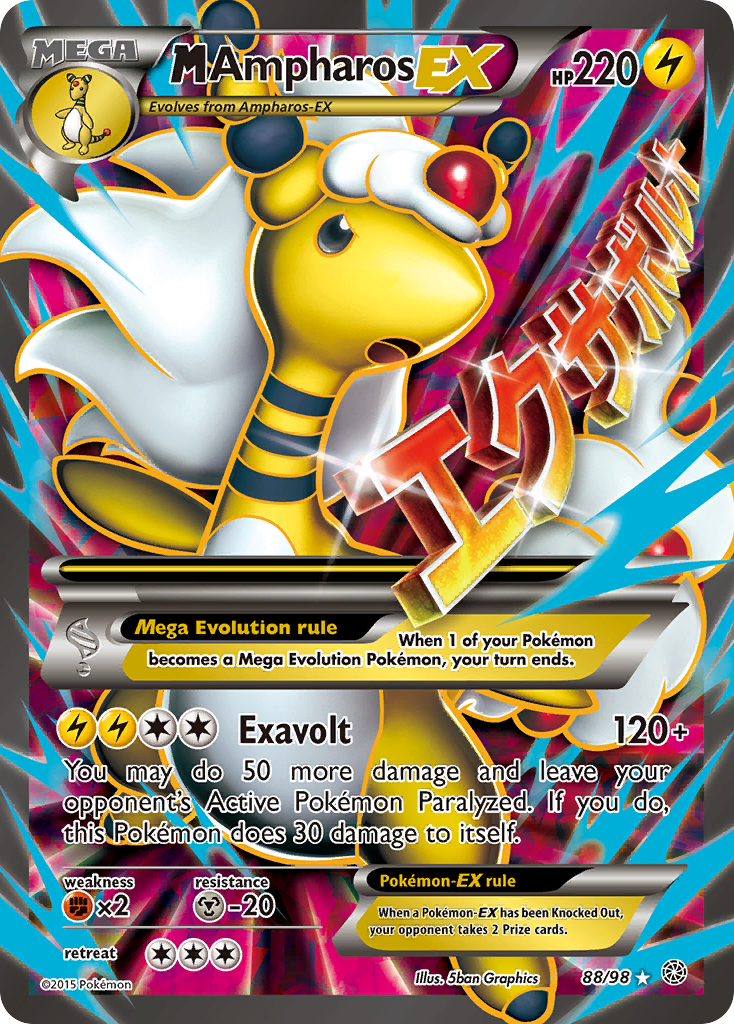 M Ampharos EX (88/98) [XY: Ancient Origins] | Amazing Games TCG