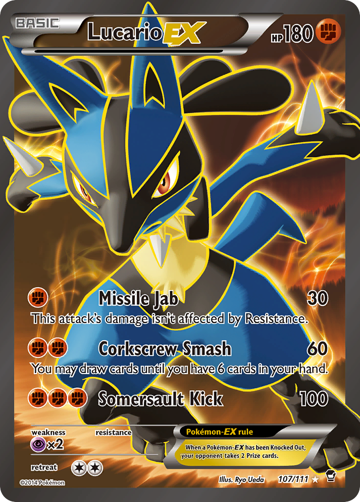 Lucario EX (107/111) [XY: Furious Fists] | Amazing Games TCG