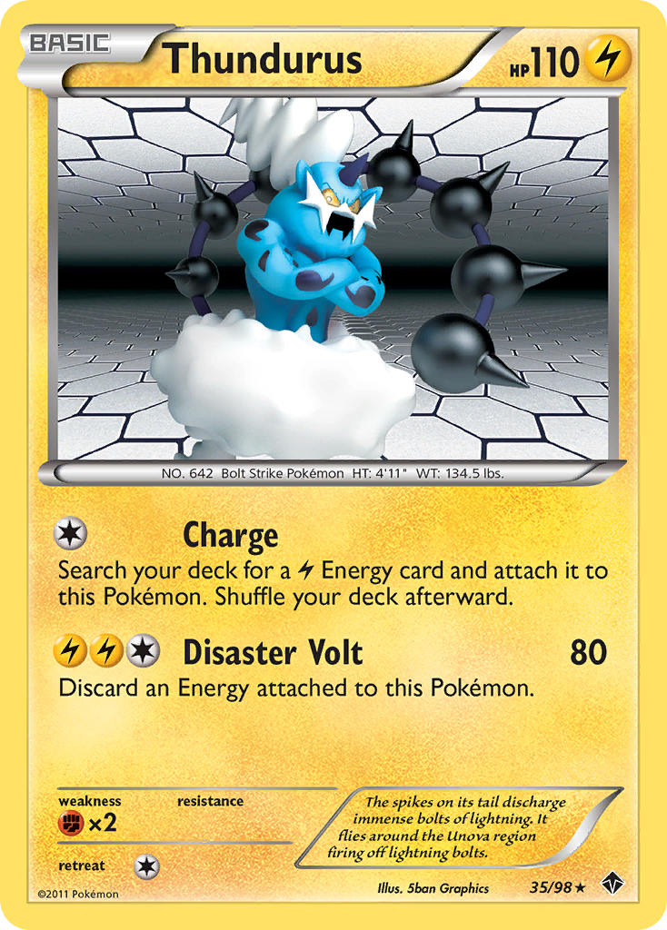 Thundurus (35/98) [Black & White: Emerging Powers] | Amazing Games TCG