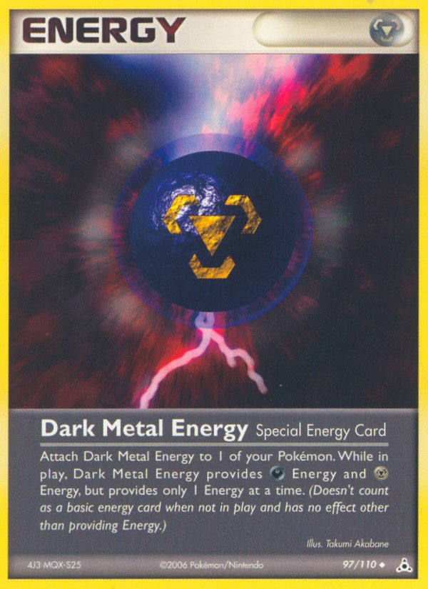 Dark Metal Energy (97/110) [EX: Holon Phantoms] | Amazing Games TCG
