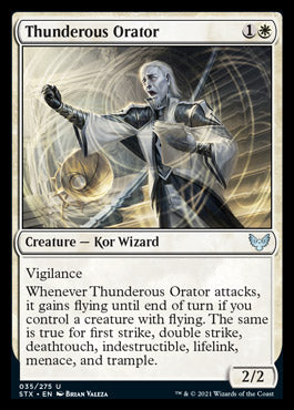 Thunderous Orator [Strixhaven: School of Mages] | Amazing Games TCG