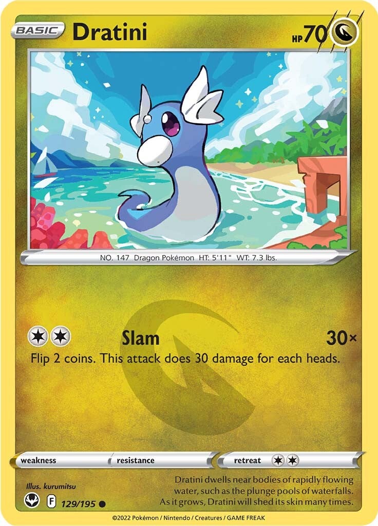 Dratini (129/195) [Sword & Shield: Silver Tempest] | Amazing Games TCG