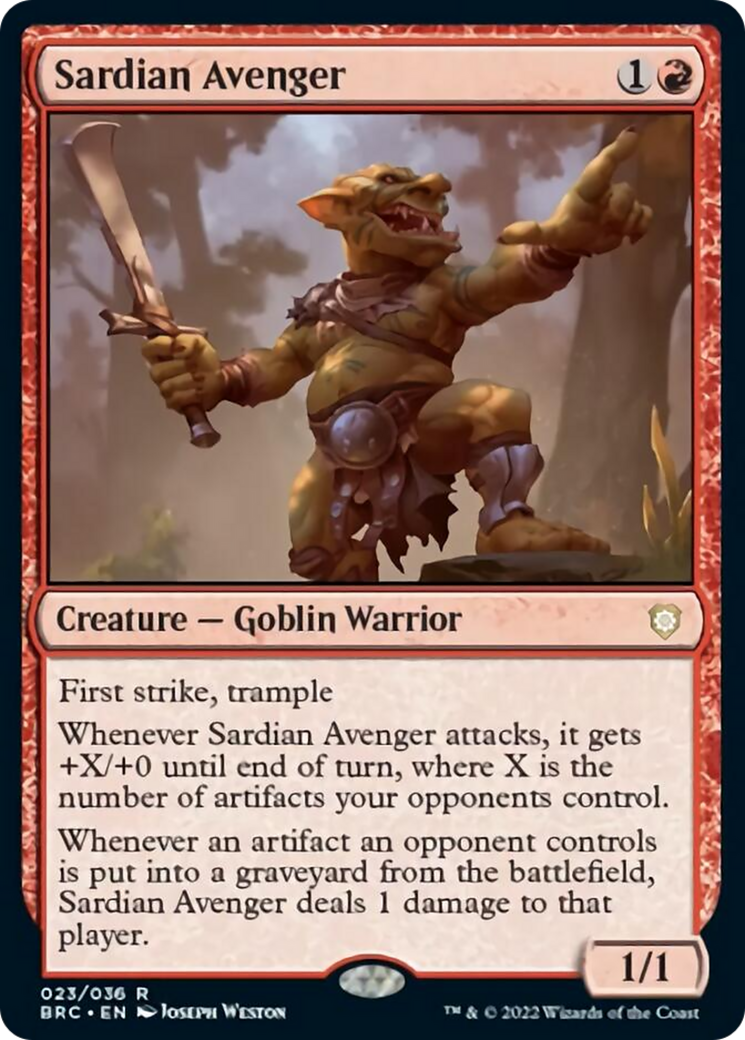 Sardian Avenger [The Brothers' War Commander] | Amazing Games TCG