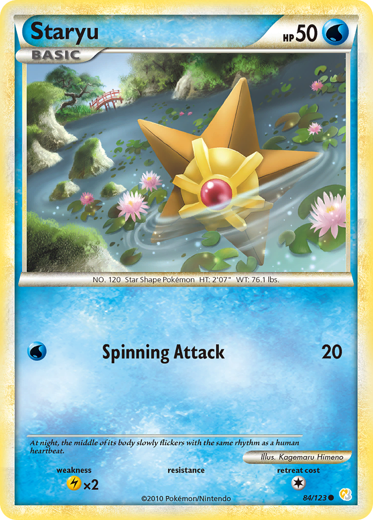 Staryu (84/123) [HeartGold & SoulSilver: Base Set] | Amazing Games TCG