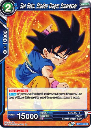 Son Goku, Shadow Dragon Suppressor (BT11-051) [Vermilion Bloodline] | Amazing Games TCG