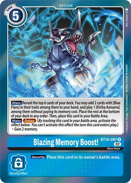 Blazing Memory Boost! [BT10-097] [Revision Pack Cards] | Amazing Games TCG