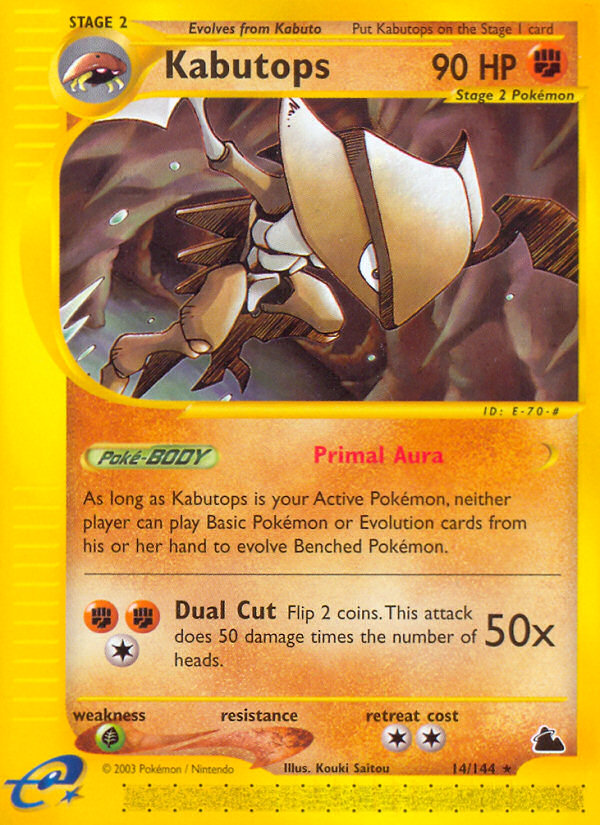 Kabutops (14/144) [Skyridge] | Amazing Games TCG