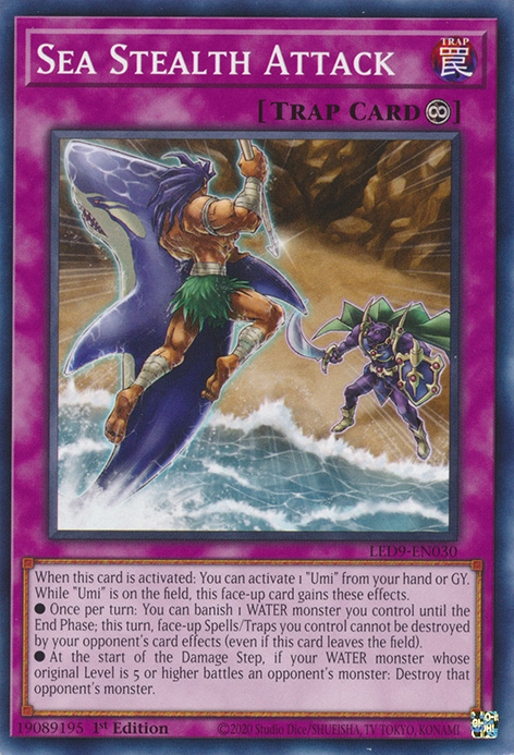 Sea Stealth Attack [LED9-EN030] Common | Amazing Games TCG