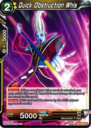 Quick Obstruction Whis (BT5-090) [Miraculous Revival] | Amazing Games TCG