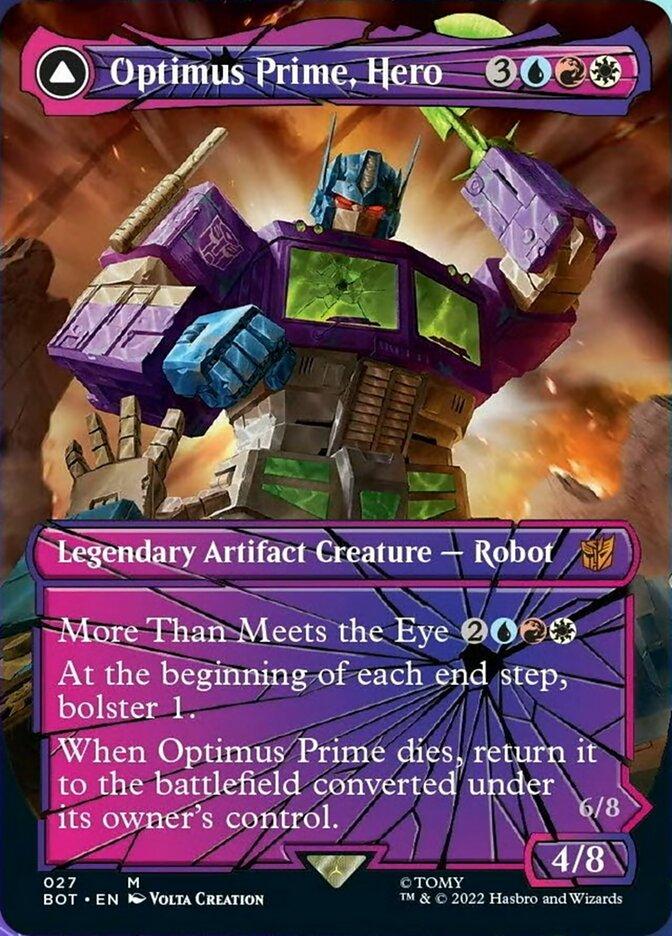 Optimus Prime, Hero // Optimus Prime, Autobot Leader (Shattered Glass) [Universes Beyond: Transformers] | Amazing Games TCG