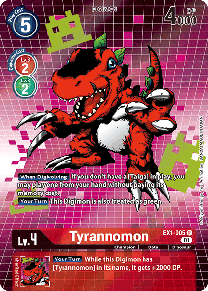 Tyrannomon [EX1-005] (Alternate Art) [Classic Collection] | Amazing Games TCG