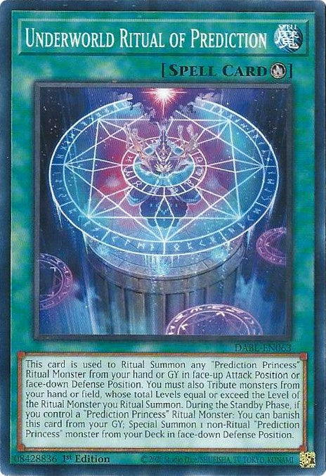 Underworld Ritual of Prediction [DABL-EN063] Common | Amazing Games TCG