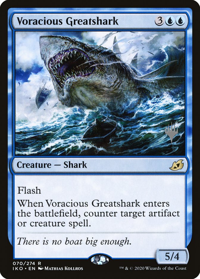 Voracious Greatshark (Promo Pack) [Ikoria: Lair of Behemoths Promos] | Amazing Games TCG