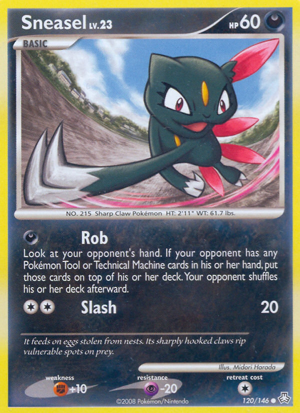 Sneasel (120/146) [Diamond & Pearl: Legends Awakened] | Amazing Games TCG