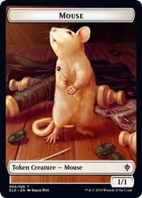 Mouse // Food (16) Double-sided Token [Throne of Eldraine Tokens] | Amazing Games TCG