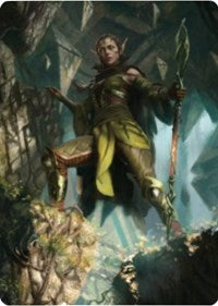 Nissa of Shadowed Boughs 1 Art Card [Zendikar Rising Art Series] | Amazing Games TCG