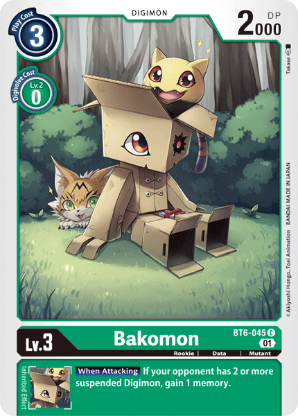 Bakomon [BT6-045] [Double Diamond] | Amazing Games TCG