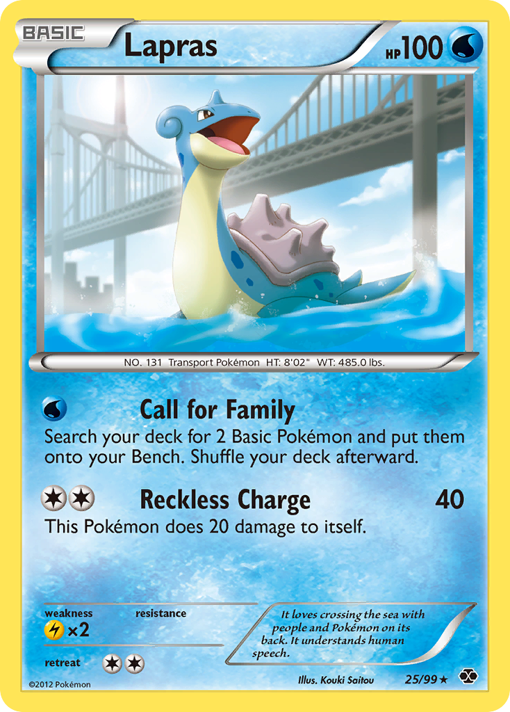 Lapras (25/99) [Black & White: Next Destinies] | Amazing Games TCG