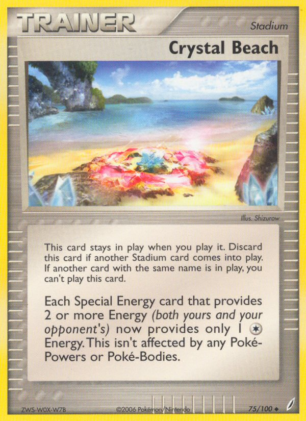 Crystal Beach (75/100) [EX: Crystal Guardians] | Amazing Games TCG