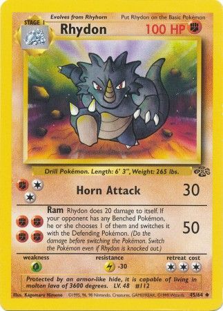 Rhydon (45/64) [Jungle Unlimited] | Amazing Games TCG