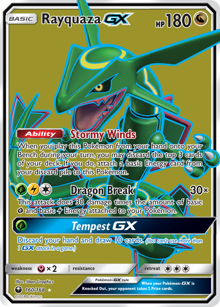 Rayquaza GX (160/168) [Sun & Moon: Celestial Storm] | Amazing Games TCG