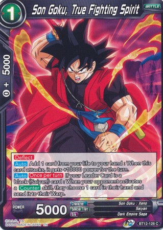 Son Goku, True Fighting Spirit (BT12-128) [Vicious Rejuvenation] | Amazing Games TCG