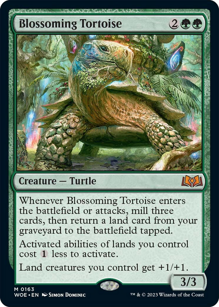 Blossoming Tortoise [Wilds of Eldraine] | Amazing Games TCG