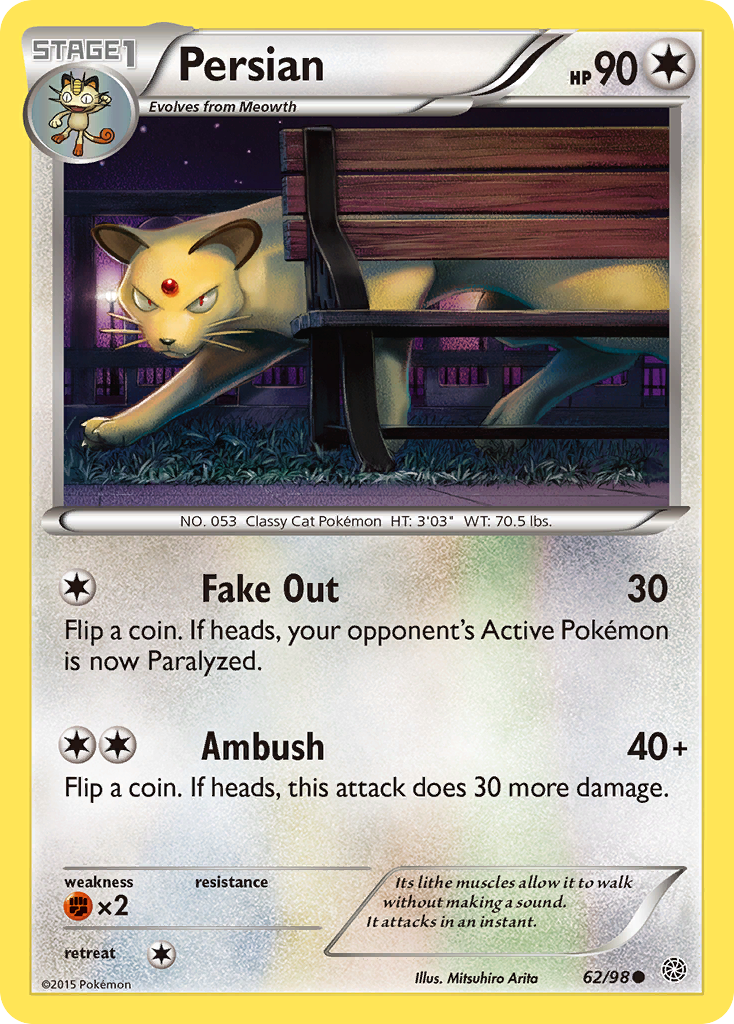 Persian (62/98) [XY: Ancient Origins] | Amazing Games TCG