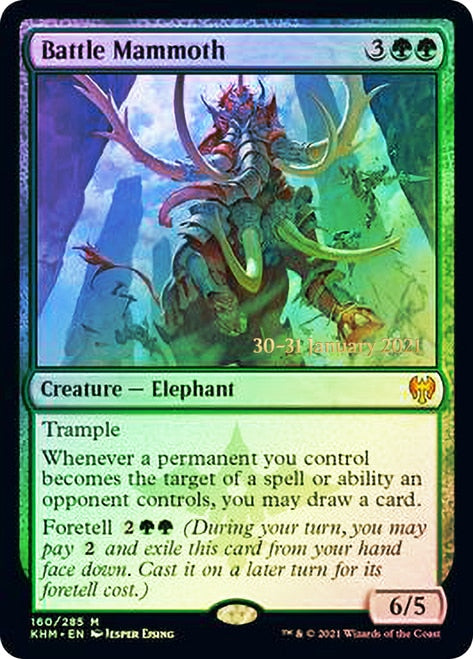 Battle Mammoth  [Kaldheim Prerelease Promos] | Amazing Games TCG