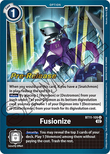 Fusionize [BT11-105] [Dimensional Phase Pre-Release Promos] | Amazing Games TCG