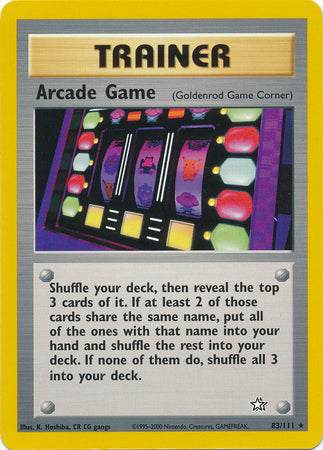 Arcade Game (83/111) [Neo Genesis Unlimited] | Amazing Games TCG