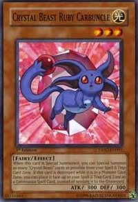 Crystal Beast Ruby Carbuncle [Duelist Pack 7: Jesse Anderson] [DP07-EN001] | Amazing Games TCG