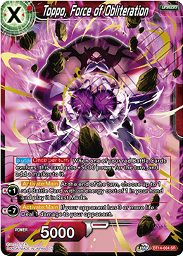 Toppo, Force of Obliteration (BT14-004) [Cross Spirits] | Amazing Games TCG