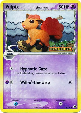 Vulpix (70/101) (Delta Species) (Stamped) [EX: Dragon Frontiers] | Amazing Games TCG