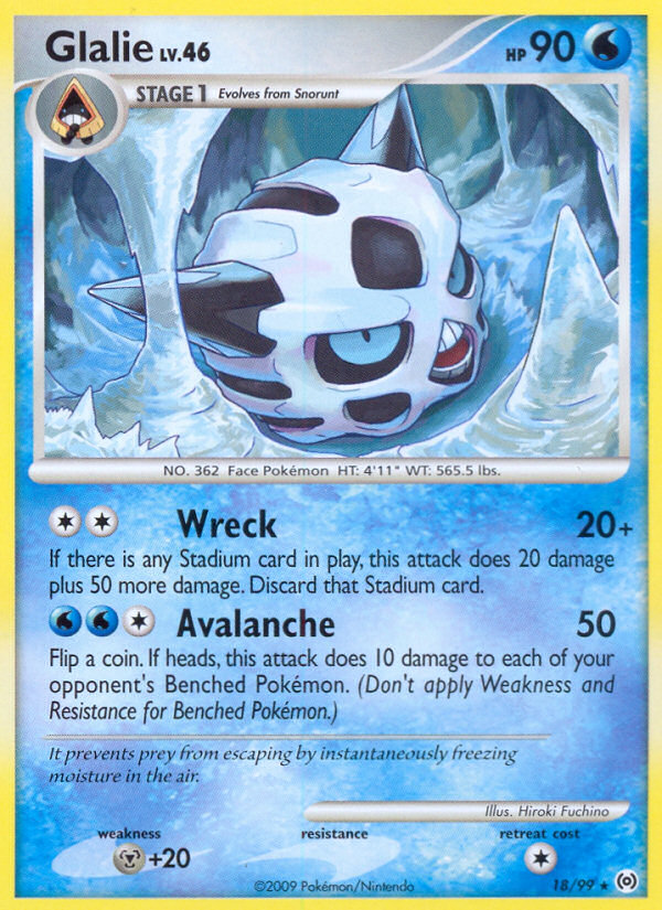 Glalie (18/99) [Platinum: Arceus] | Amazing Games TCG