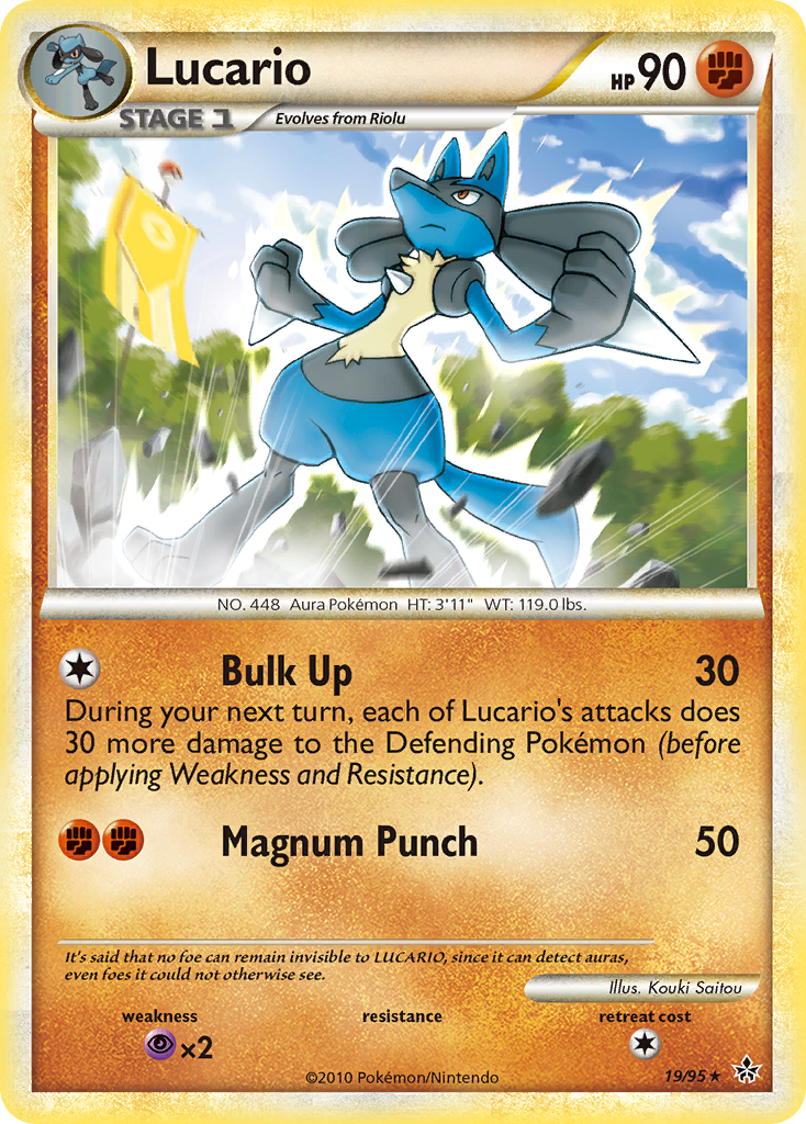 Lucario (19/95) [HeartGold & SoulSilver: Unleashed] | Amazing Games TCG