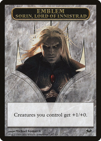Emblem - Sorin, Lord of Innistrad [Dark Ascension Tokens] | Amazing Games TCG