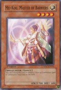 Mei–Kou, Master of Barriers [Structure Deck: Spellcaster's Command] [SDSC-EN016] | Amazing Games TCG