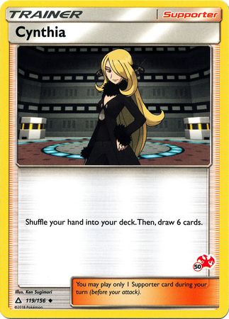 Cynthia (119/156) (Charizard Stamp #50) [Battle Academy 2020] | Amazing Games TCG