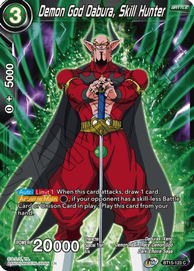 Demon God Dabura, Skill Hunter [BT15-123] | Amazing Games TCG