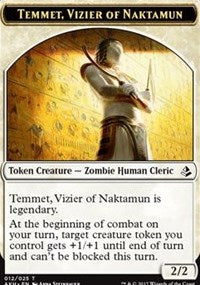 Temmet, Vizier of Naktamun // Zombie Token [Amonkhet Tokens] | Amazing Games TCG