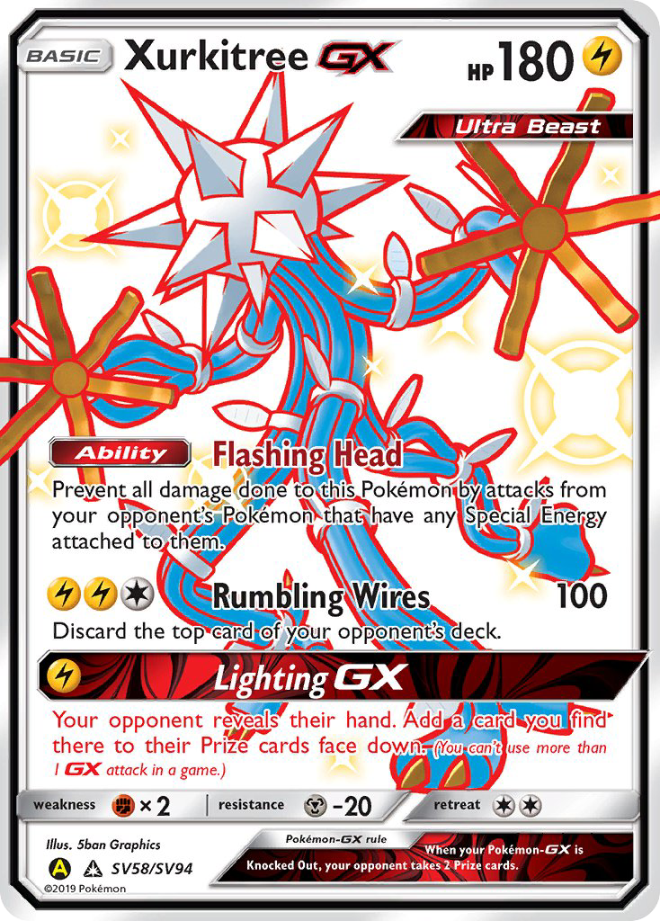 Xurkitree GX (SV58/SV94) [Sun & Moon: Hidden Fates - Shiny Vault] | Amazing Games TCG