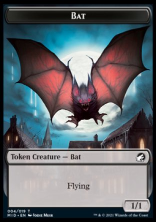 Bat Token [Innistrad: Midnight Hunt Tokens] | Amazing Games TCG