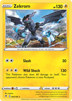 Zekrom (060/185) [Sword & Shield: Vivid Voltage] | Amazing Games TCG