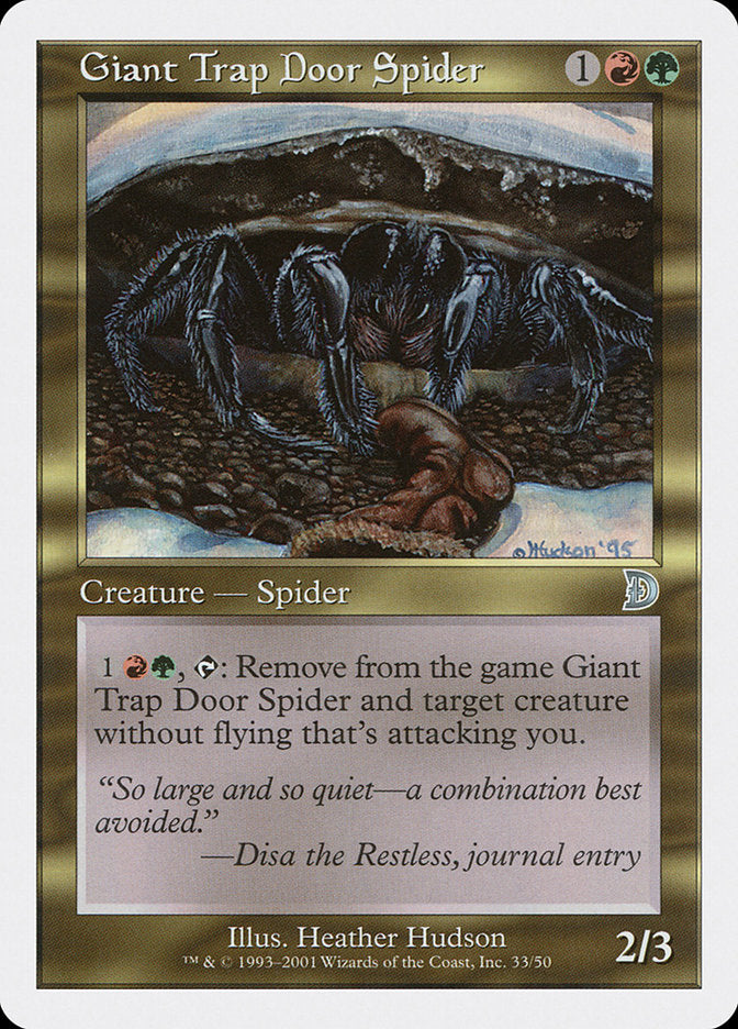 Giant Trap Door Spider [Deckmasters] | Amazing Games TCG