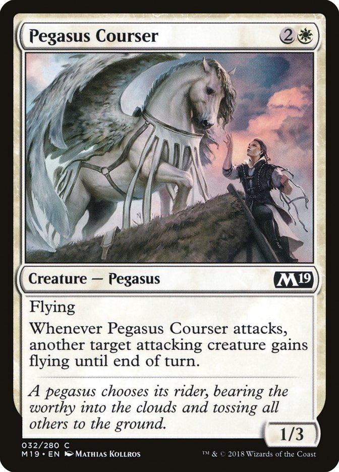 Pegasus Courser [Core Set 2019] | Amazing Games TCG