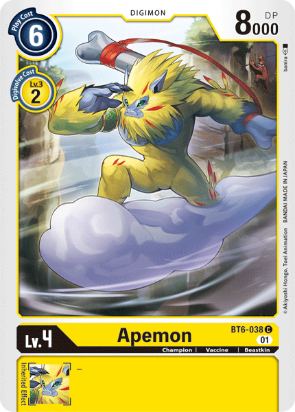 Apemon [BT6-038] [Double Diamond] | Amazing Games TCG