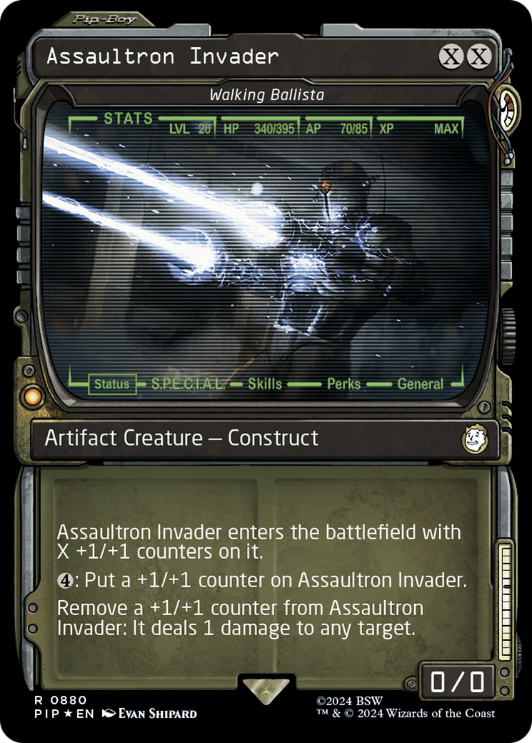 Assaultron Invader - Walking Ballista (Surge Foil) [Fallout] | Amazing Games TCG