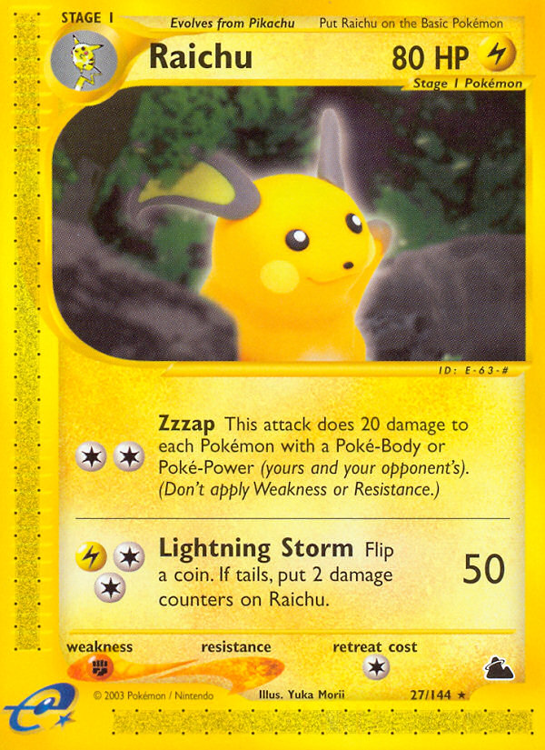 Raichu (27/144) [Skyridge] | Amazing Games TCG